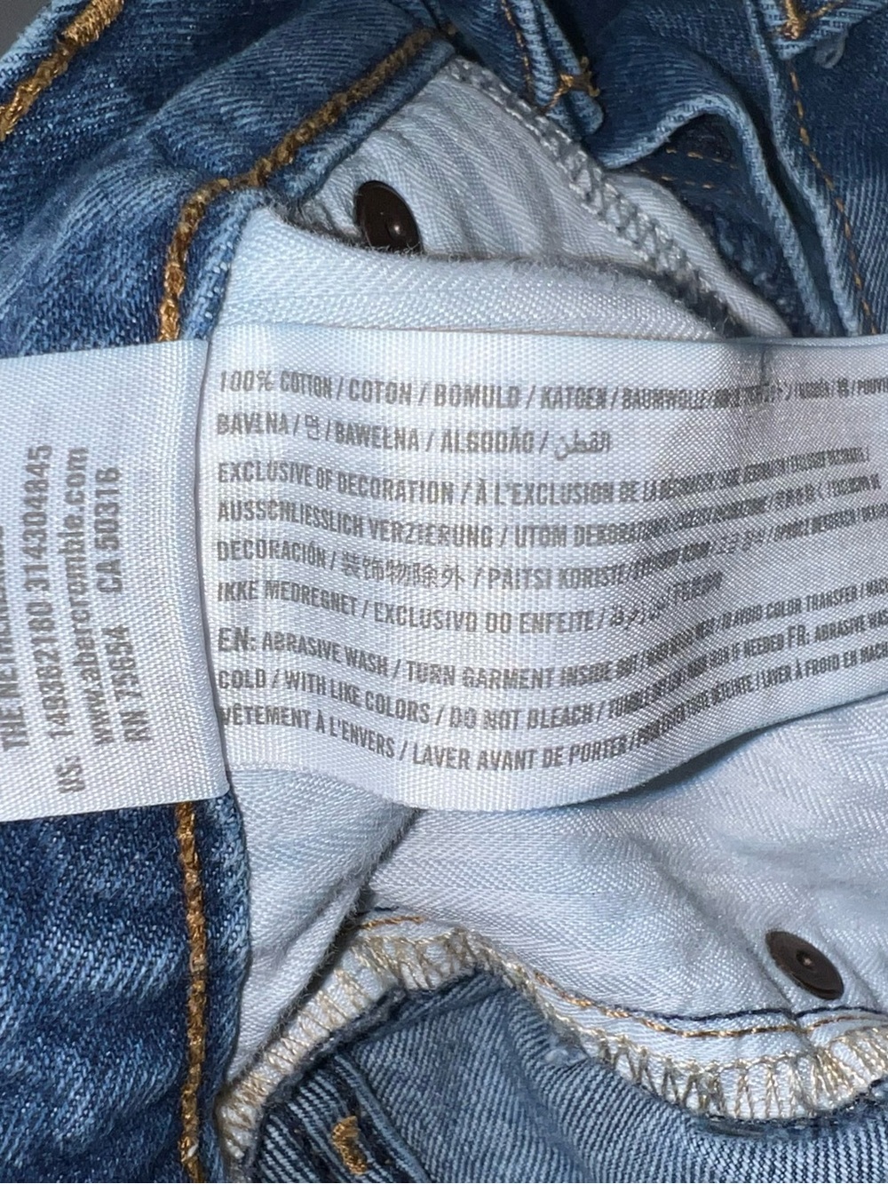 Abercrombie & Fitch Annie High Rise Denim Shorts | Size 27(4) - Picture 4 of 6